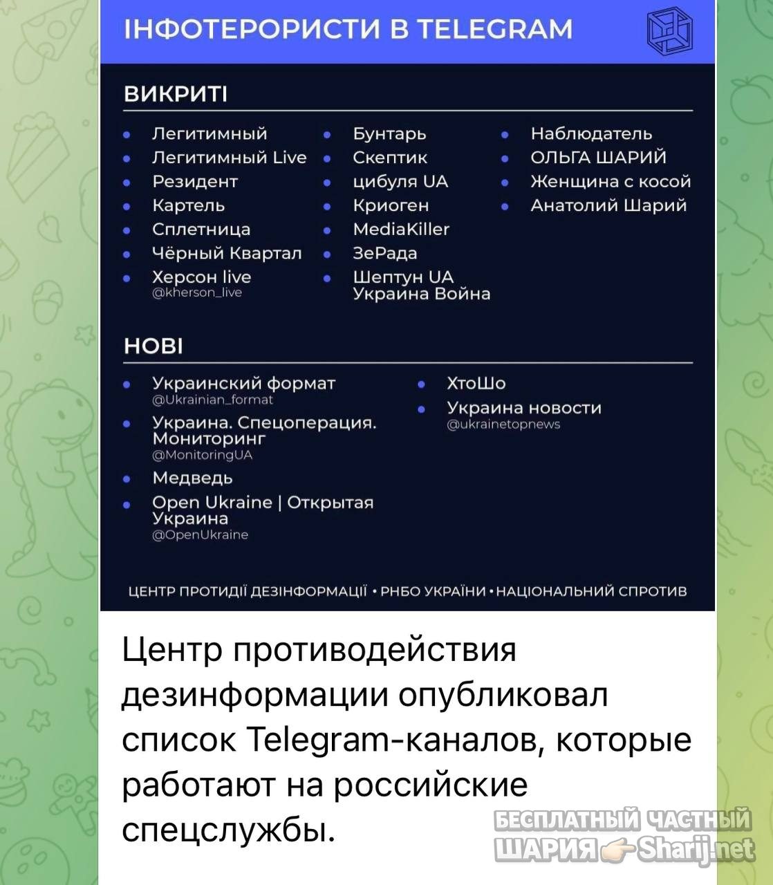 Анатолий Шарий Telegram канал — фото из публикации
