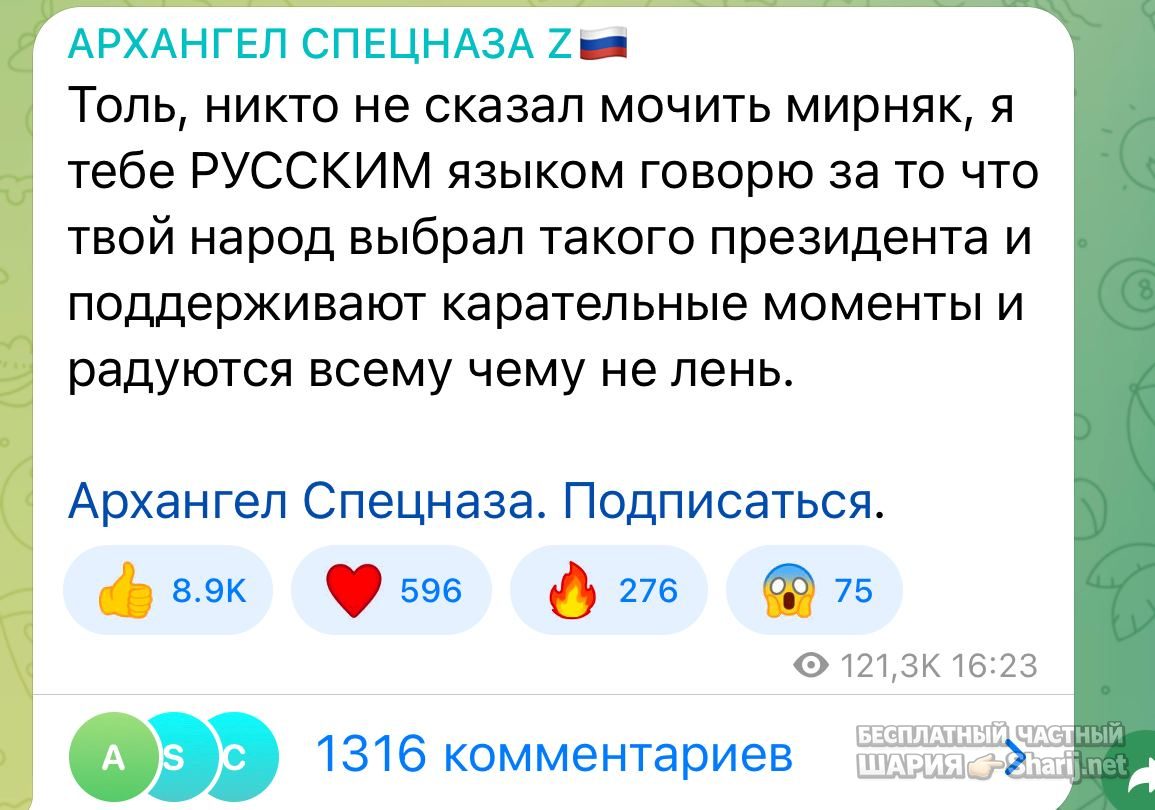 Анатолий Шарий Telegram канал — фото из публикации