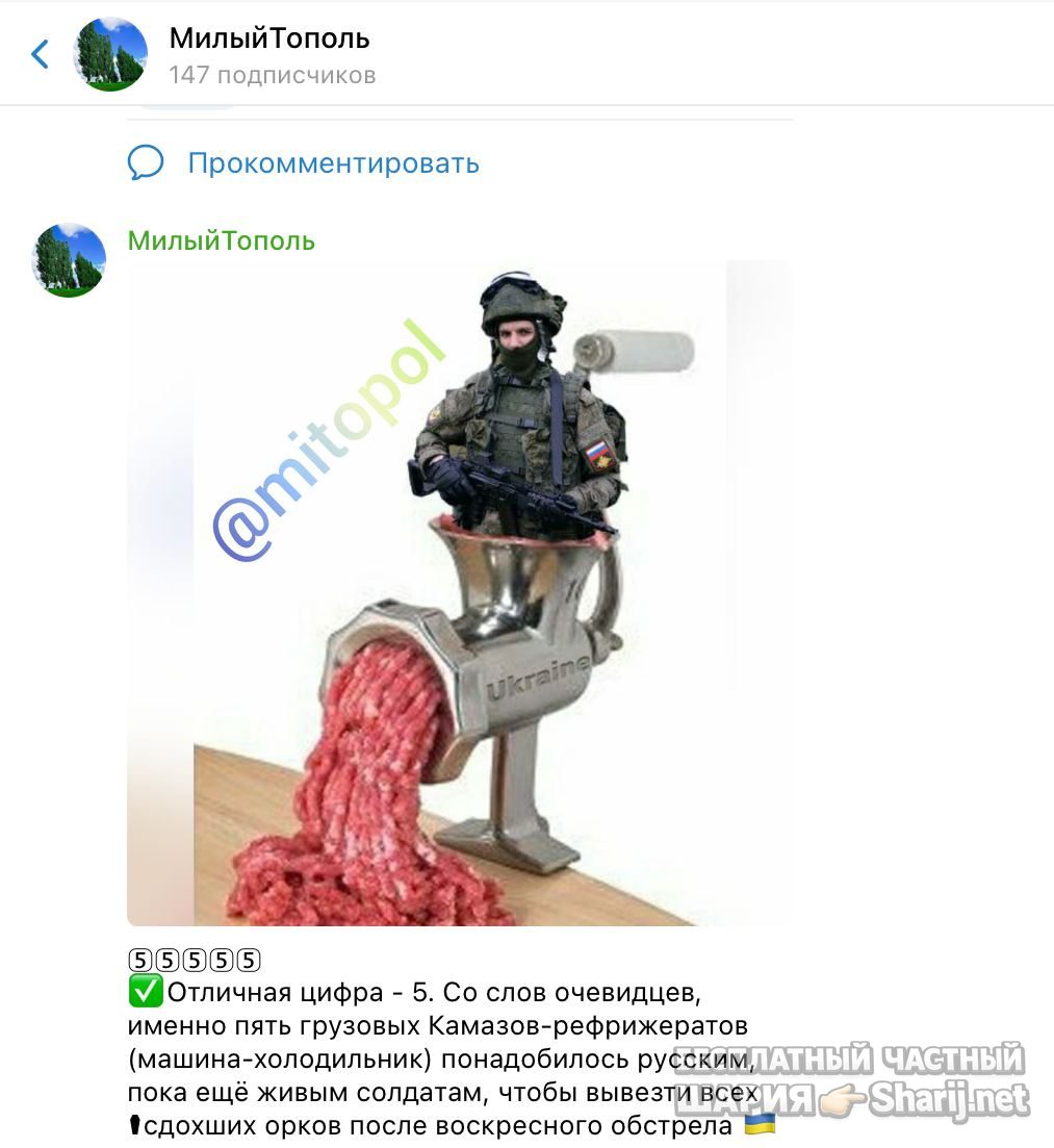 Анатолий Шарий Telegram канал — фото из публикации