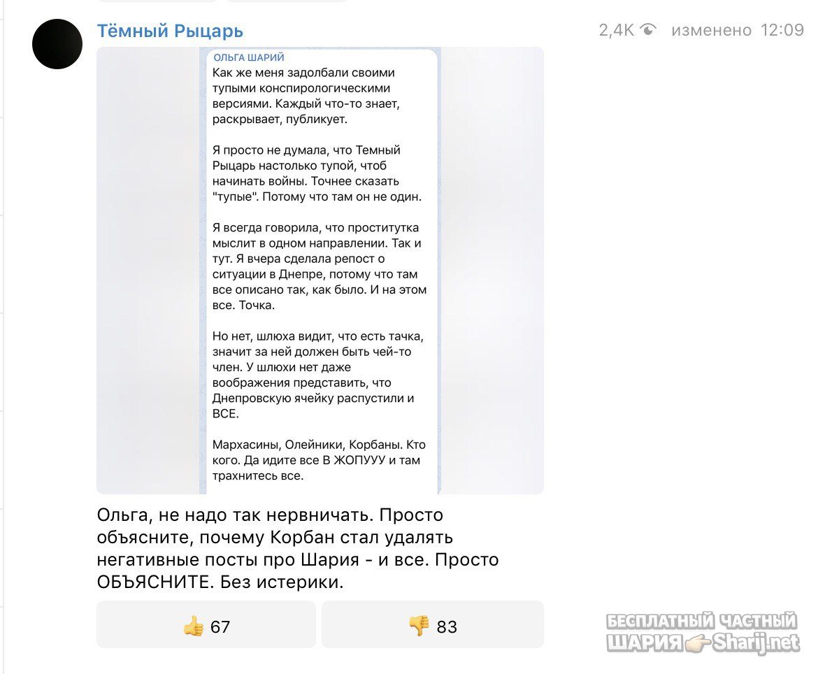 Анатолий Шарий Telegram канал — фото из публикации