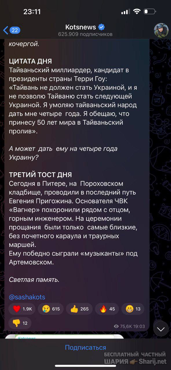 Анатолий Шарий Telegram канал — фото из публикации