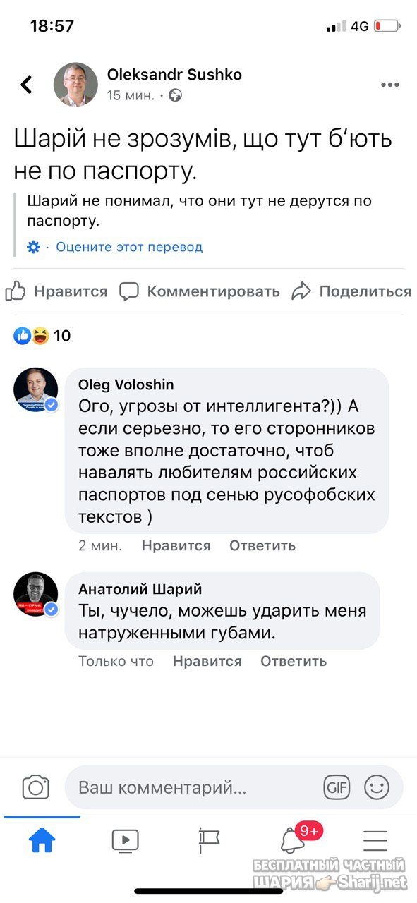 Анатолий Шарий Telegram канал — фото из публикации