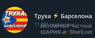 Труха Барселона — фото из публикации